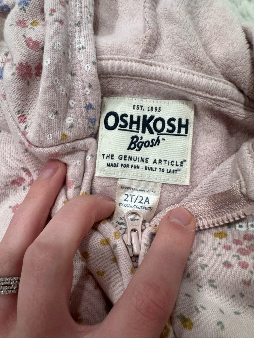 OshKosh Bgosh coordinating hooded